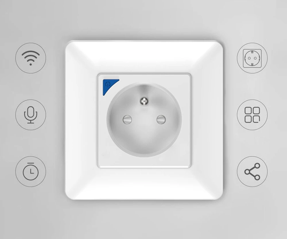 Schneider Electric T400 PSMART Smart lizdas baltas Wi-Fi TUYA su matavimu