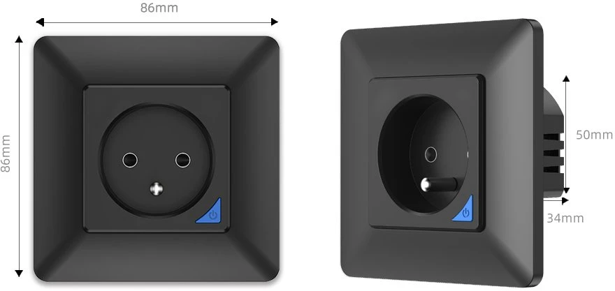 Schneider Electric T450 PSMART Smart lizdas juodas ZigBee TUYA su matavimu