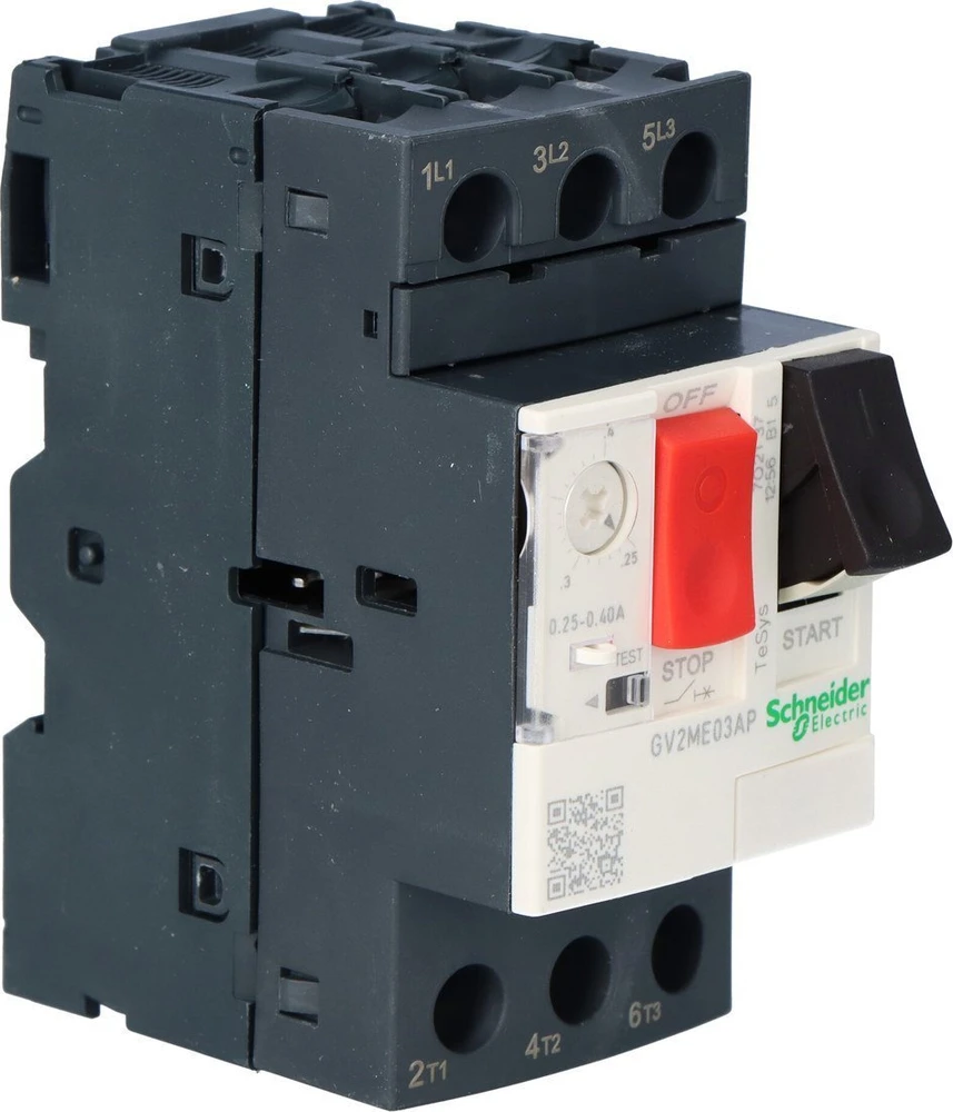 Schneider Electric Variklio jungiklis 3P 0,09kW 0,25-0,40A PL GV2ME03AP