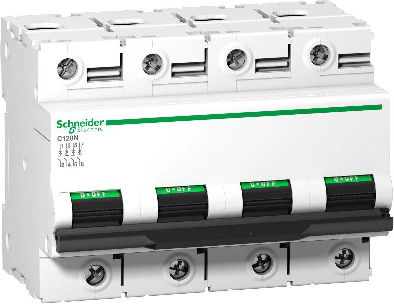 Schneider Electric Schneider A9N18376 automatinis jungiklis 4P C 125A 10kA AC C120N A9N18376