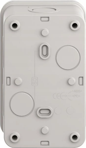 Schneider Electric XAL-E tuščia valdymo dėžutė - šviesiai pilka, 3 išpjovos, IP54, skirta XB7 O 22mm XALE3