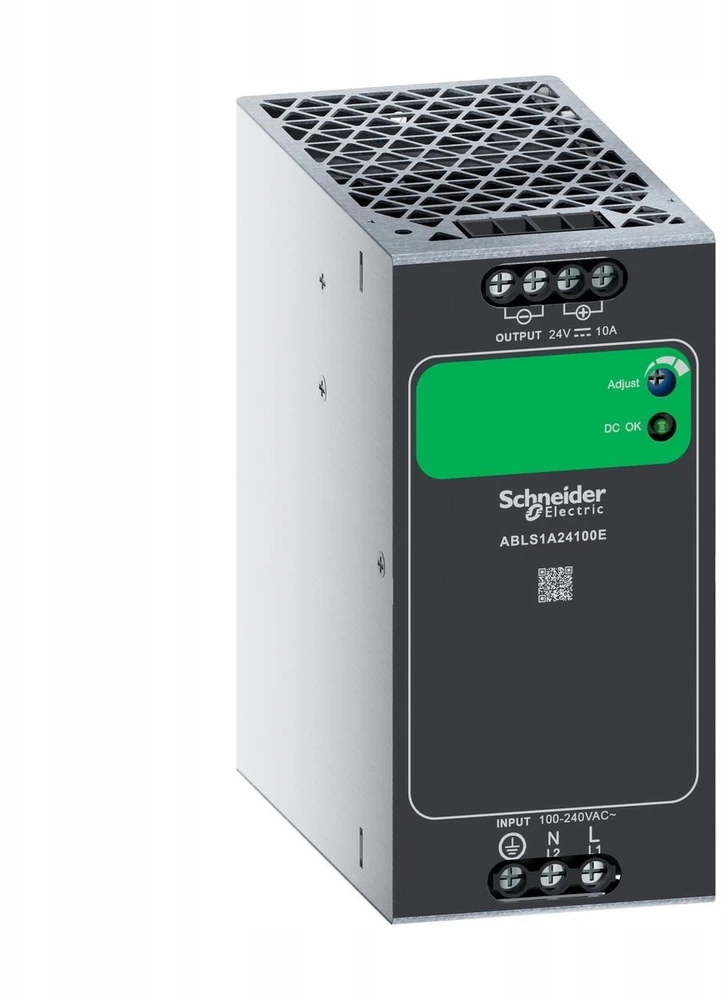 Schneider Electric MAITINIMO ŠALTINIS 1F 100–240 VAC, EKRANAS 24 VDC, 240 W, IP20