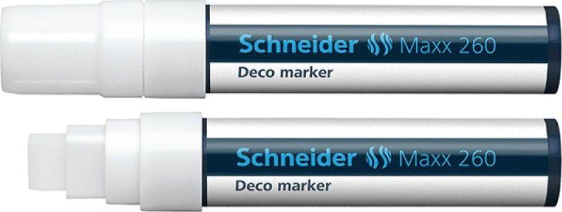 Kreidinis žymeklis SCHNEIDER DECO Maxx 260 baltos spalvos