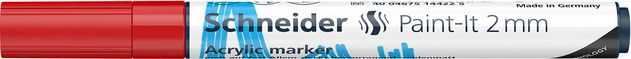 Akrilinis žymeklis SCHNEIDER Paint-it 310, 2 mm, raudonos sp.