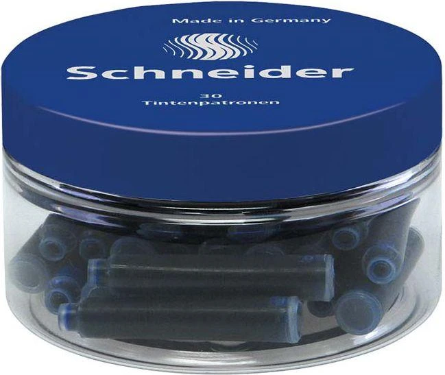 Schneder Rašalo kapsulės, Schneider, 30 vnt., trumpos, mėlynos sp.