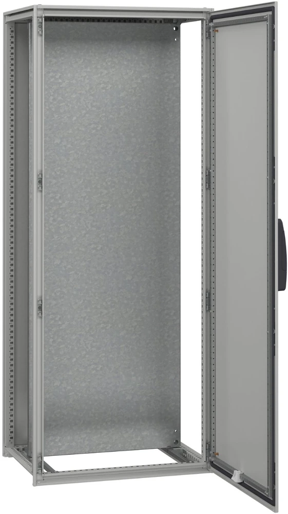 Schneider Modulinis korpusas PanelSeT SFN, dekarbonizuotas plienas, vientisos durys 2000x800x500 su plokšte (NSYSFN20850P)
