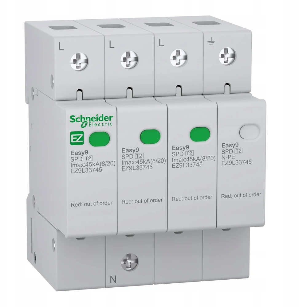 Schneider Ogranicznik przepięć 3N Typ2 45 kA Easy9 Pro (EZ9L33745)