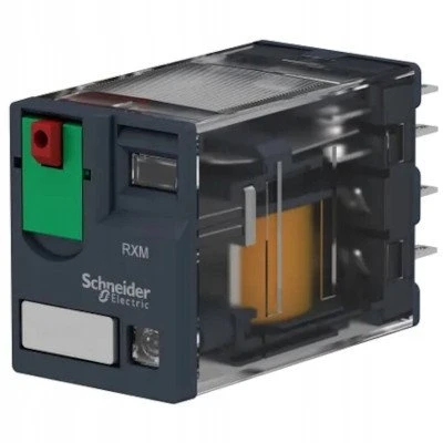 Schneider miniatiūrinė relė +LED 0.6A 4C/O 24V AC RXM4AB2B7