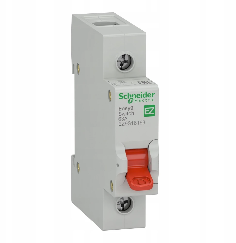Schneider EZ9S16163 Izoliacinis jungiklis 63A 1P Easy9 Pro EZ9S16163