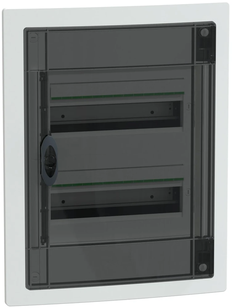 Schneider LVSXP213 PrismaSeT XS 2x13 PSXS-2-13-PT-P skirstomieji įrenginiai, įleidžiami į žemę, skaidrios durys, IP40 IK09 LVSXP213