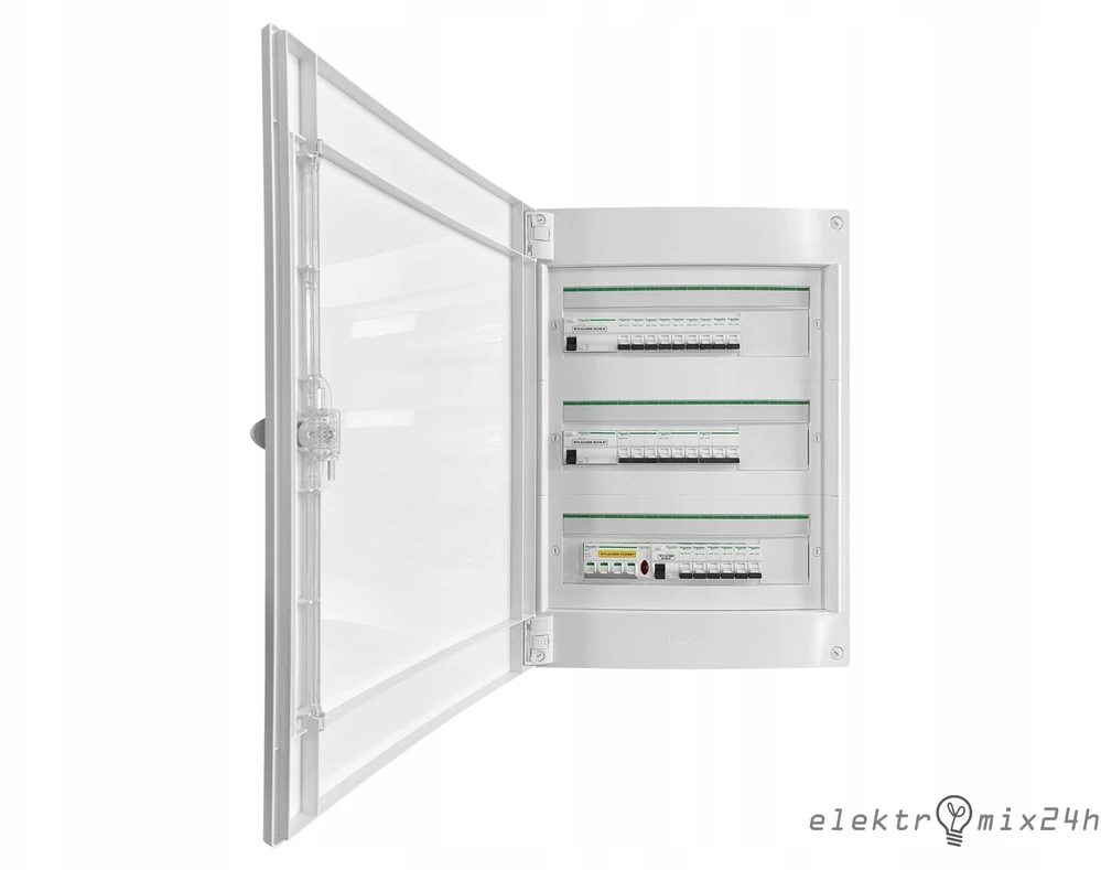Schneider LVSXQ318 PrismaSeT XS 3x18 paviršutiniškai montuojami skirstomieji įrenginiai PSXS-3-18-NT-B baltos durys IP40 IK09 LVSXQ318