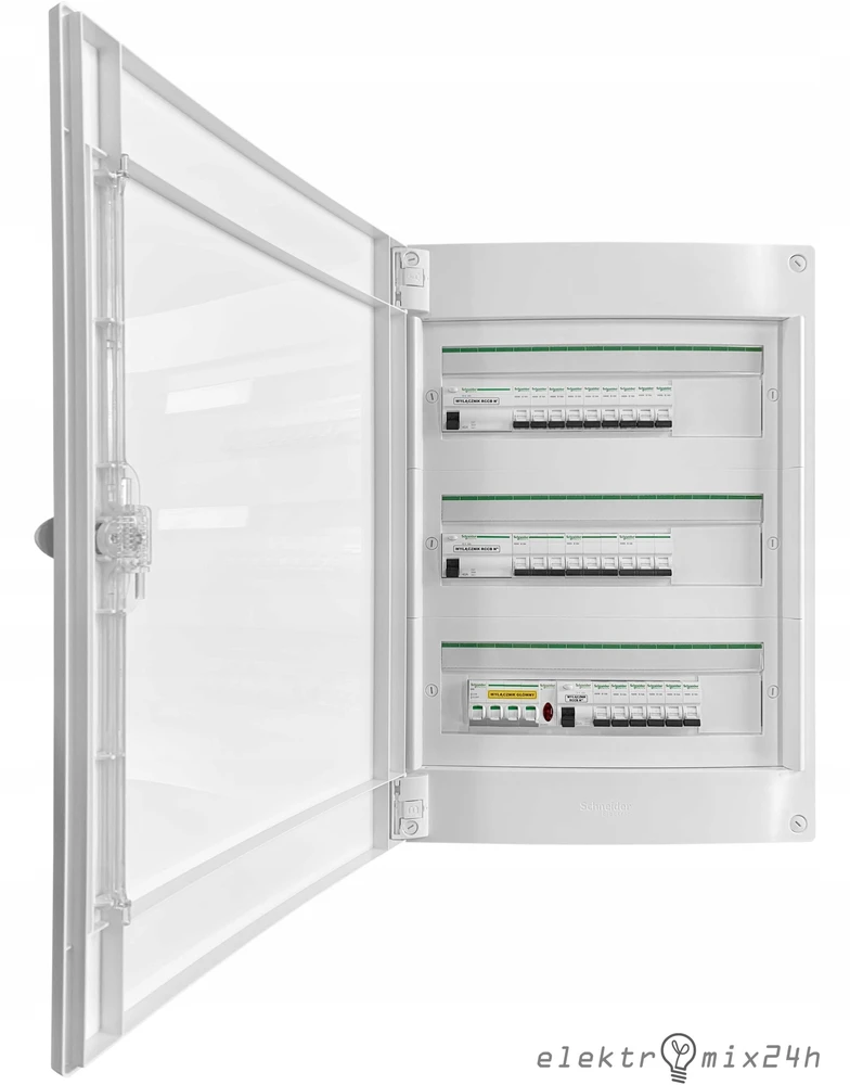 Schneider LVSXQ318 PrismaSeT XS 3x18 paviršutiniškai montuojami skirstomieji įrenginiai PSXS-3-18-NT-B baltos durys IP40 IK09 LVSXQ318