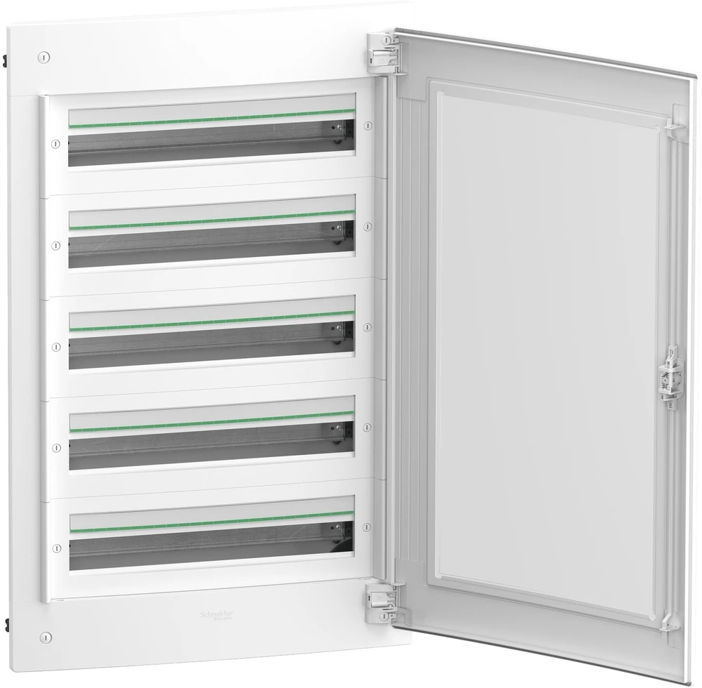 Schneider LVSXP524 PrismaSeT XS 5x24 PSXS-5-24-PT-P skirstomieji įrenginiai, įleidžiami į žemę, skaidrios durys, IP40 IK09 LVSXP524