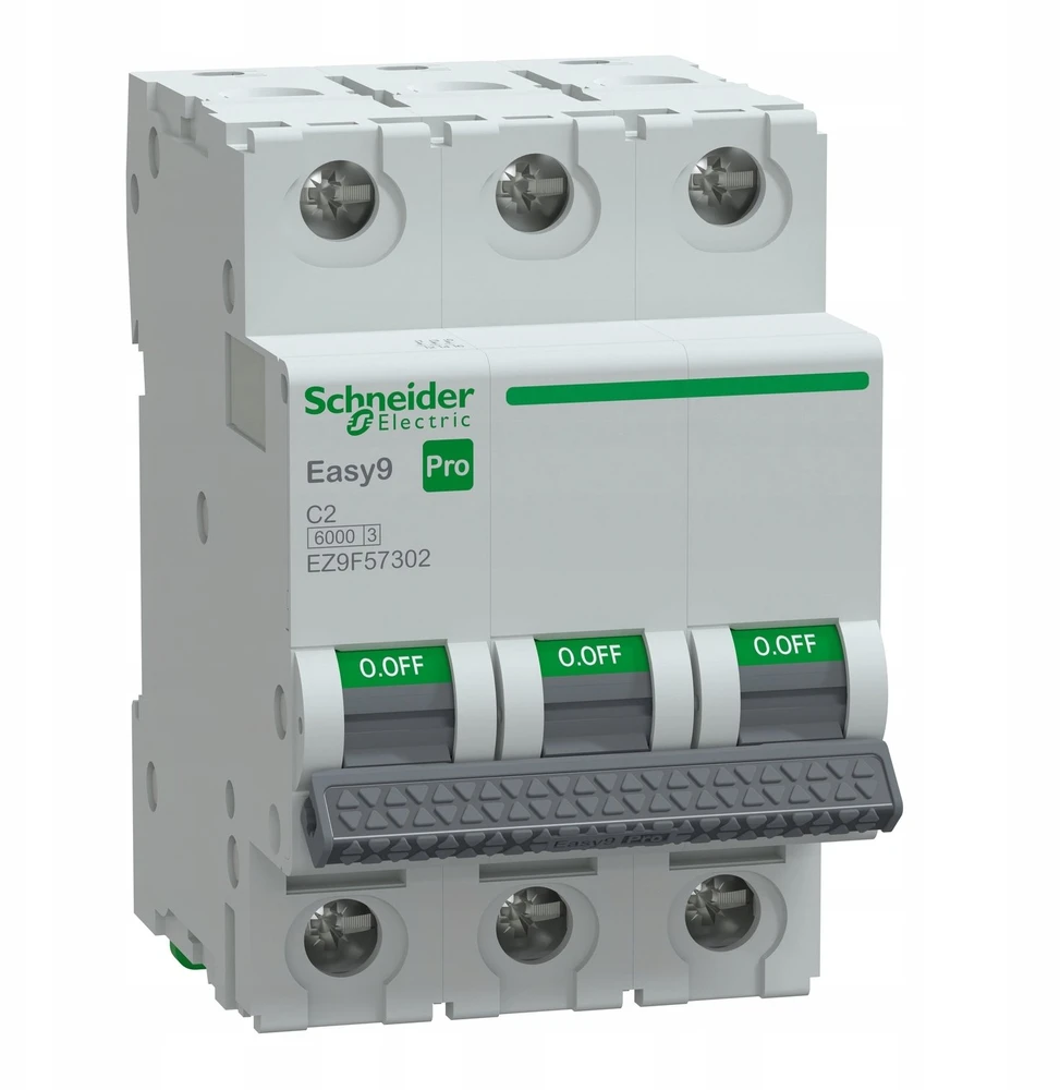 Schneider Electric Schneider Viršsrovės automatinis jungiklis C 2A 3P Easy9 Pro EZ9F57302