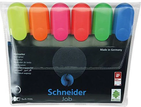 Schneider Teksto žymeklių rinkinys 6vnt