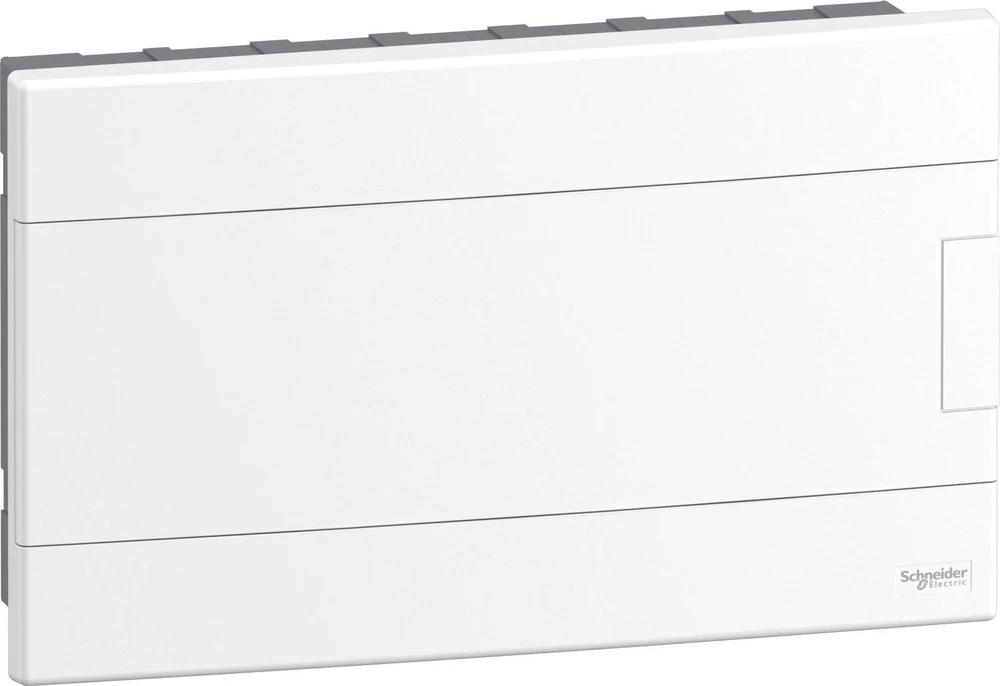 Schneider EZ9EUB118 Modulinis skirstomasis skydas 1x18 įleidžiamas IP40 Easy9 EZ9EU-1-18-PT-P baltos durys EZ9EUB118