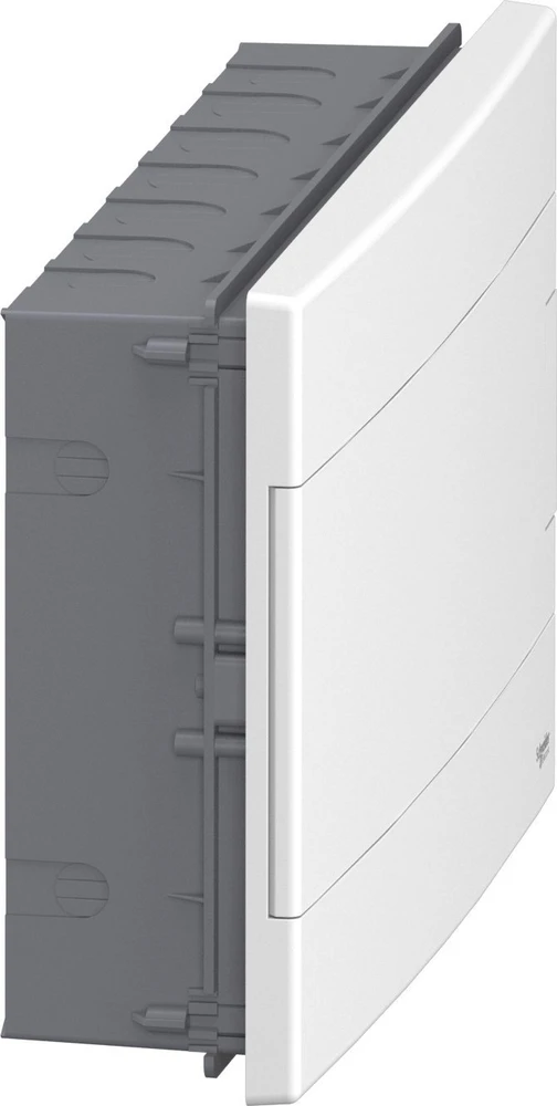 Schneider EZ9EUB118 Modulinis skirstomasis skydas 1x18 įleidžiamas IP40 Easy9 EZ9EU-1-18-PT-P baltos durys EZ9EUB118