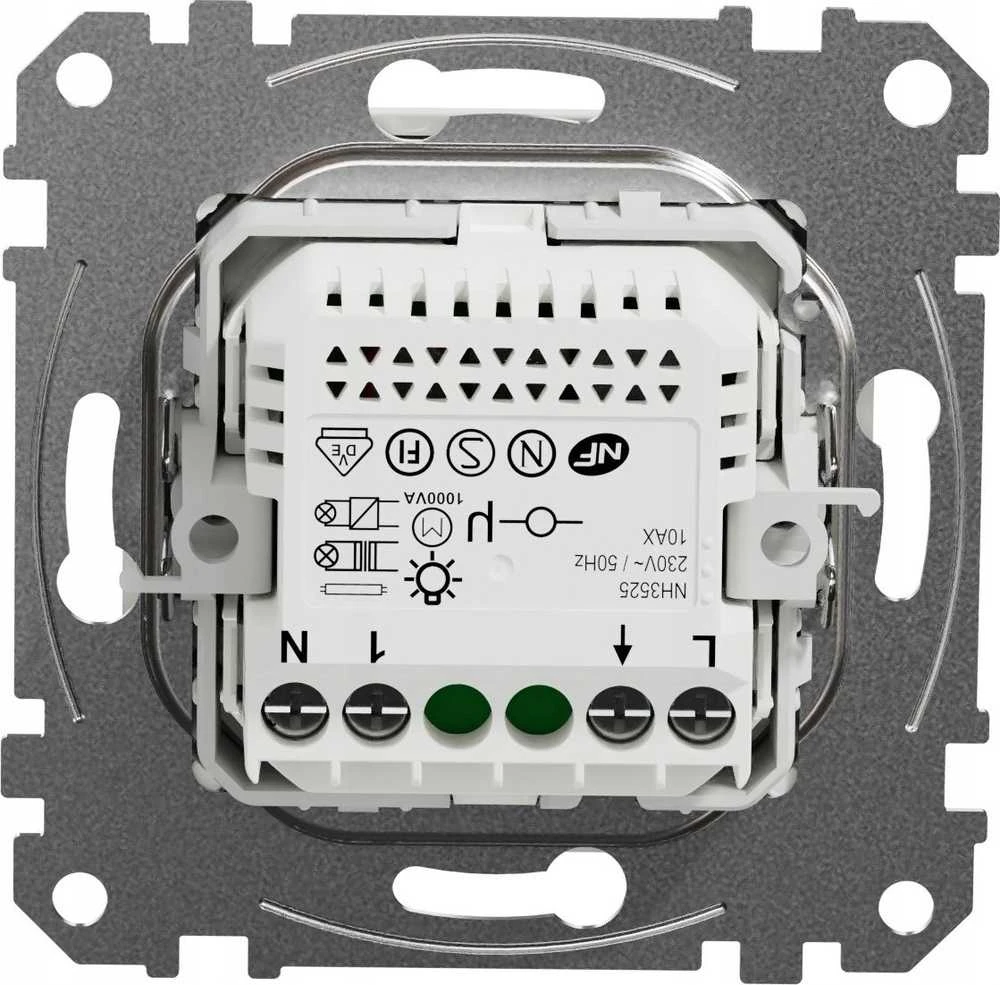 Schneider Electric JUDESIO JUTIKLIS SU JUNGIMU, BALTOS SEDNA DIZAINAS
