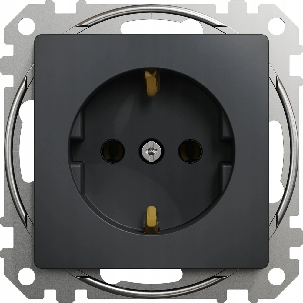 Schneider Electric GN.SCHUKO Juodas ANTHRACITE SEDNA DES