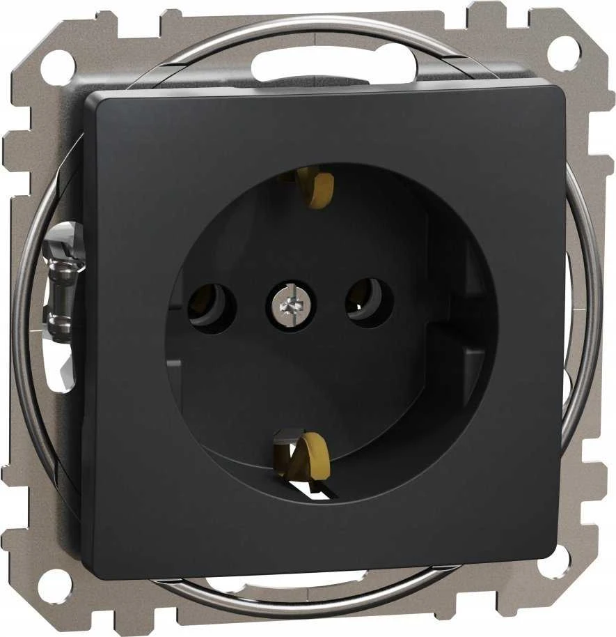 Schneider Electric GN.SCHUKO Juodas ANTHRACITE SEDNA DES