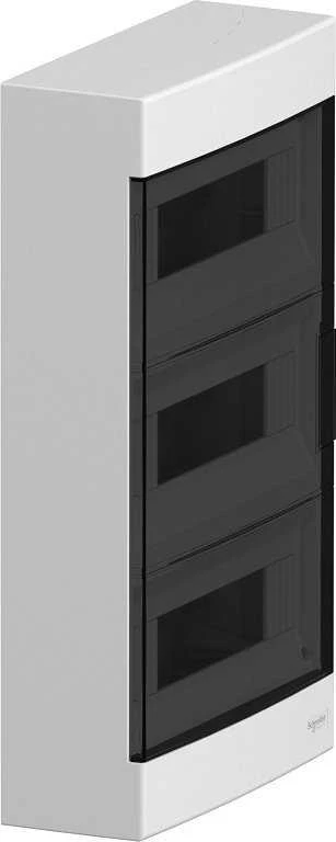 Schneider Electric Schneider EZ9EUC312 Modulinis skirstomasis skydas 3x12 ant paviršiaus montuojamas IP40 Easy9 EZ9EU-3-12-NT-T skaidrios durys EZ9EUC312