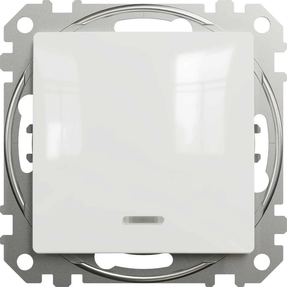 Schneider Electric SCHNEIDERE Schneider Sedna Design laiptų jungiklis SDD111106L su baltu foniniu apšvietimu Design & Elements