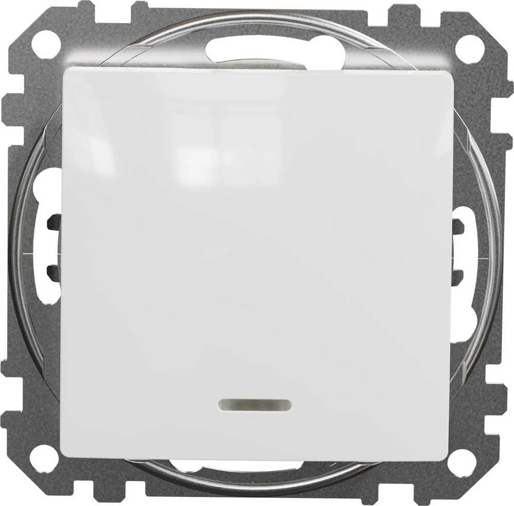 Schneider Electric SCHNEIDERE kryžminė jungtis Schneider Sedna Design SDD111107L su apšvietimu baltu dizainu ir elementais