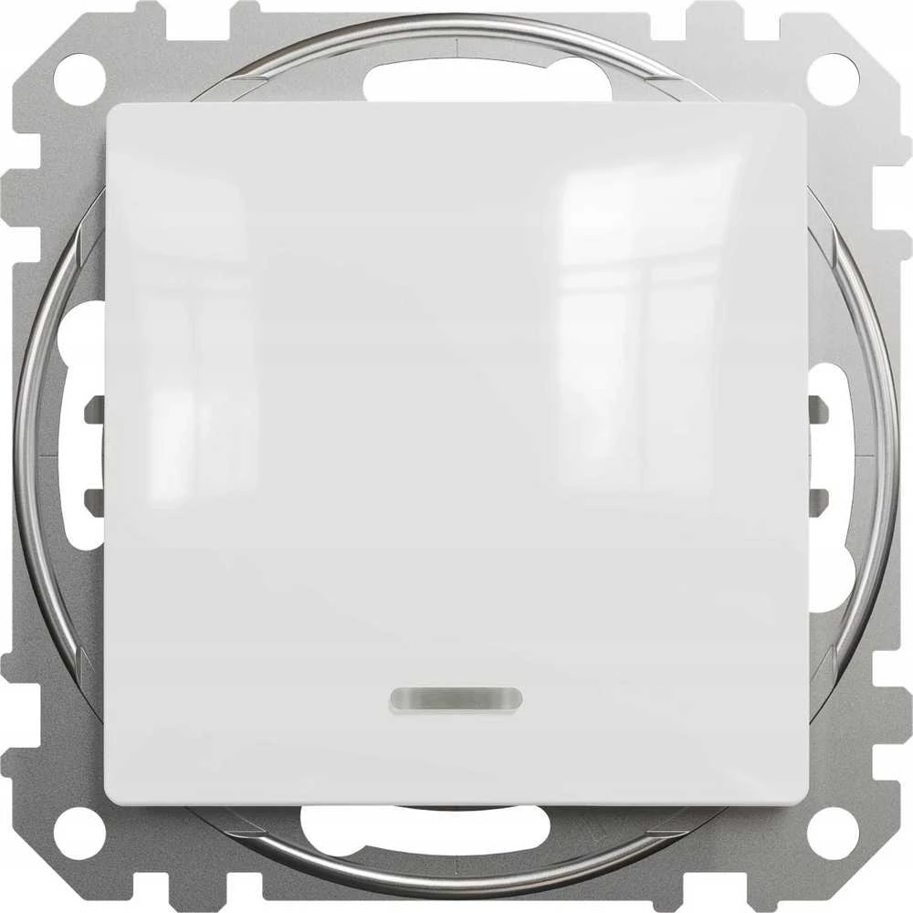 Schneider Electric SCHNEIDERE kryžminė jungtis Schneider Sedna Design SDD111107L su apšvietimu baltu dizainu ir elementais
