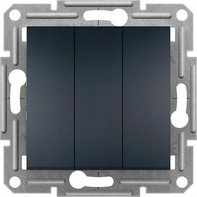 Schneider Electric SCHNEIDERE triguba jungtis be rėmo Schneider Asfora EPH2100171 antracitas