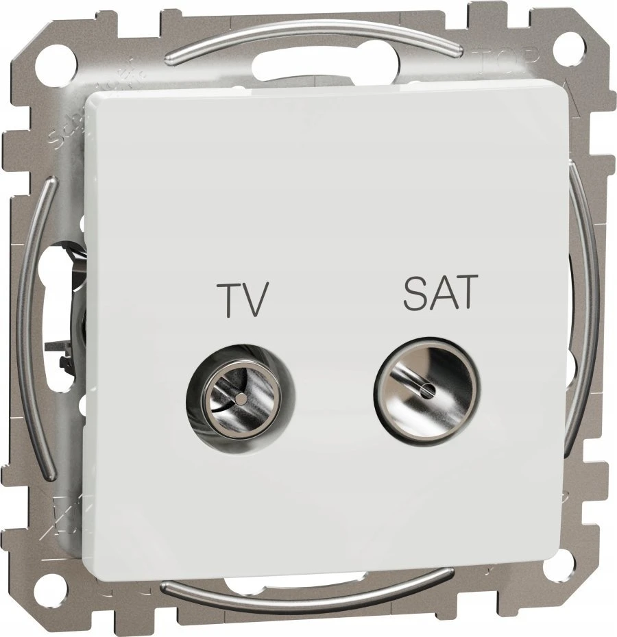 Schneider Electric SCHNEIDERE TV/SAT lizdas Schneider Sedna Design SDD111471S galutinis 4dB baltas dizainas ir elementai