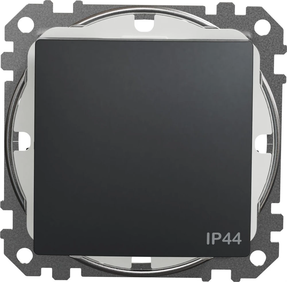 Schneider Electric SCHNEIDERE Vienpolis jungiklis Schneider Sedna Design SDD214101 IP44 juodas antracitas dizainas ir elementai