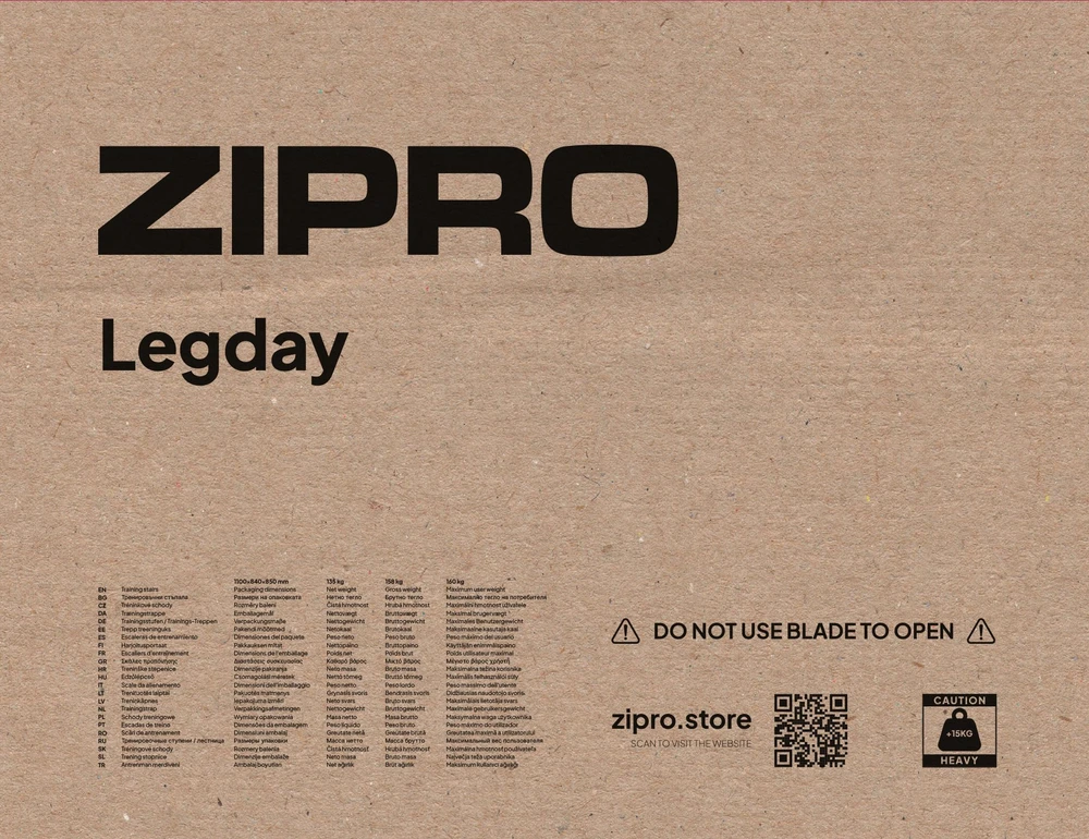 Zipro legday treniruočių laiptai