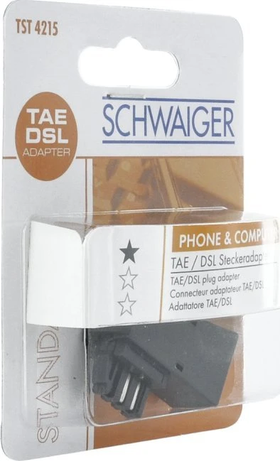 Schwaiger Adapteris TAE-F Steck.RJ45 gniazdo