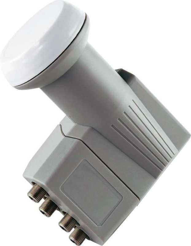 Schwaiger Quad LNB palydovinis keitiklis, pilkas (LNB4)
