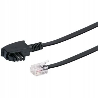 Schwaiger RJ-12 - TAE-F kabelis 6 m, juodas (TAL6532533)