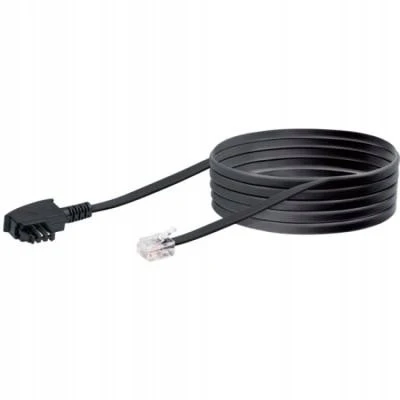 Schwaiger RJ-12 - TAE-F kabelis 6 m, juodas (TAL6532533)