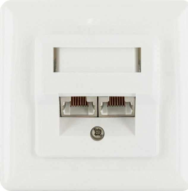 Schwaiger Schwaiger TDU2628532 RJ-45 elektros lizdas, baltas
