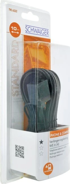 Schwaiger Schwaiger Telefonkabel Verl. RJ11 6P4C -> RJ11 6P4C 10m