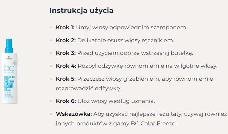 Schwarzkopf Bc Moisture Kick Purškiklis Conditioner, 400 ml
