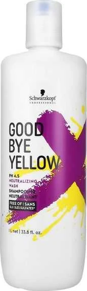 Geltonus tonus neutralizuojantis šampūnas Schwarzkopf Good Bye Geltona Šampūnas 1000ml