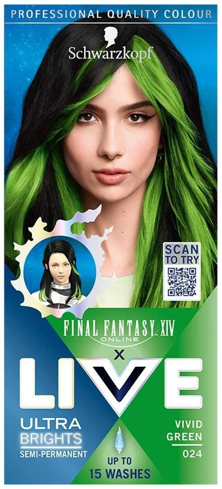Schwarzkopf Live plaukų dažai su Final Fantasy motyvu