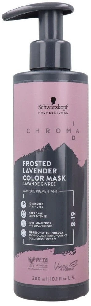 Plaukų kaukė Schwarzkopf Chroma ID Bonding Color Mask 8-19 Frosted Lavender, 300 ml