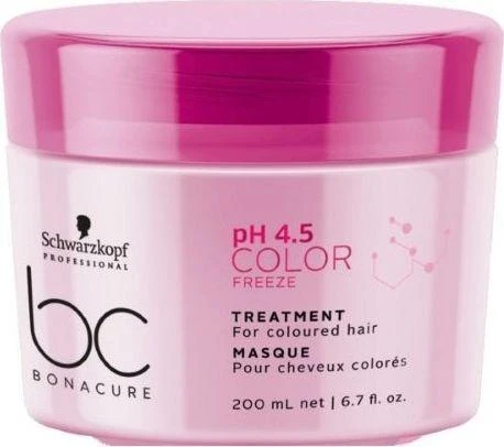 Kaukė dažytiems plaukams Schwarzkopf Bonacure Color Freeze Treatment pH 4.5 200ml