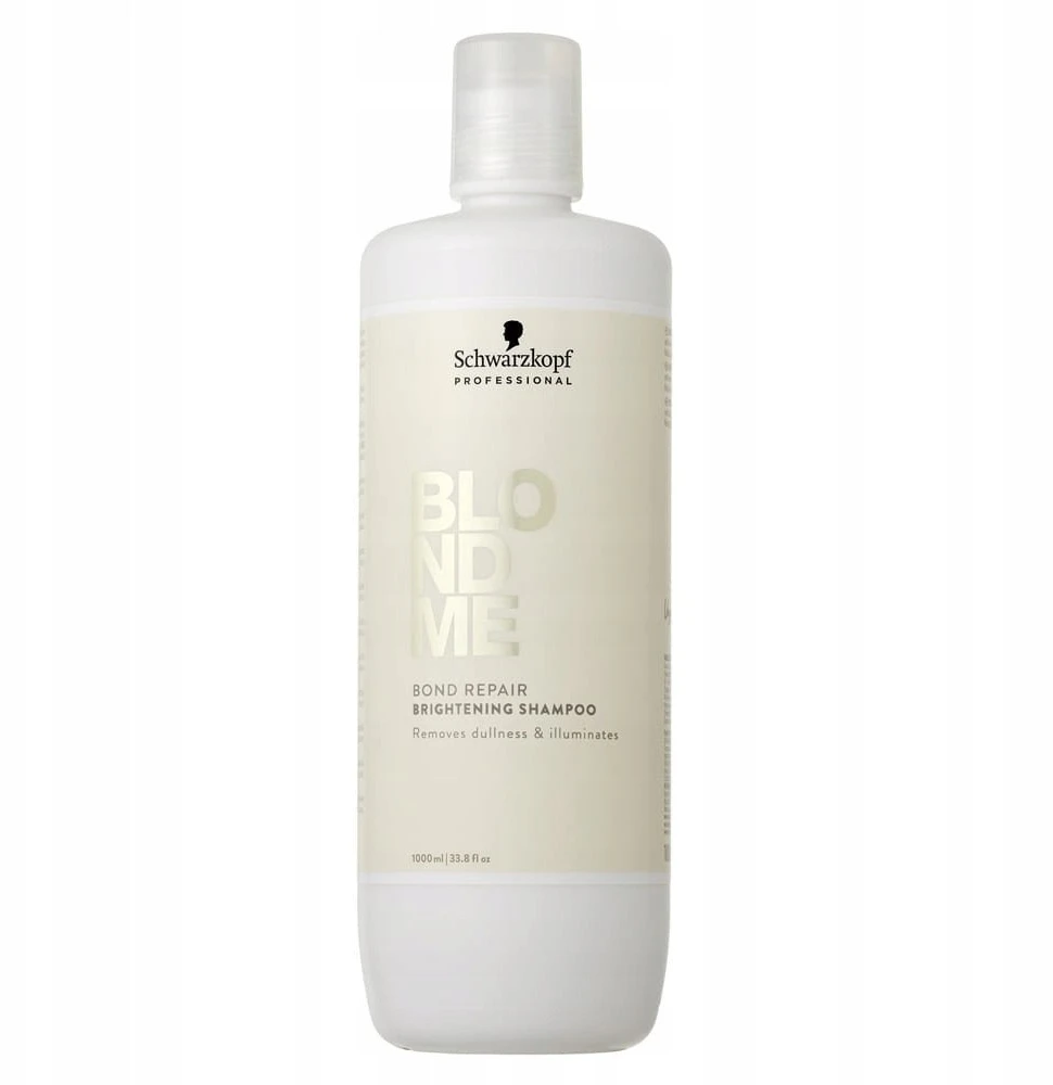 Schwarzkopf Professional BlondMe Bond Repair Brightening Šampūnas skaistinantis šampūnas šviesiems plaukams, 1000 ml