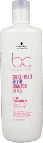 Šampūnas šviesiems plaukams Schwarzkopf Bonacure Color Freeze Sidabrinis Šampūnas pH 4.5 1000ml