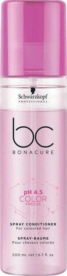 Purškiamas plaukų kondicionierius Schwarzkopf Bonacure Color Freeze Purškiklis Conditioner pH 4.5 200 ml