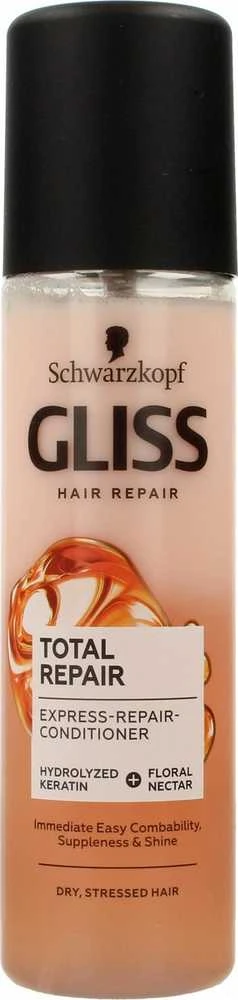 Schwarzkopf Gliss Total Repair Express-Repair-kondicionierius Kondicionierius moterims, 200 ml