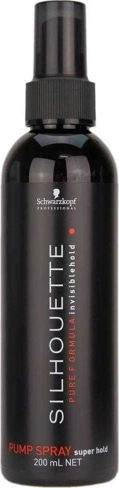 Stiprios fiksacijos neaerozolinis plaukų lakas Schwarzkopf Professional Silhouette pump spray super hold 200 ml