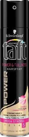 Schwarzkopf Taft Power & Fullness Plaukų lakas moterims, 250 ml