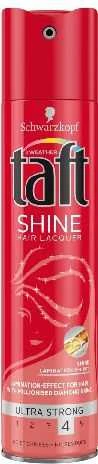 Schwarzkopf Taft Shine Hairspray Plaukų lakas moterims, 250 ml